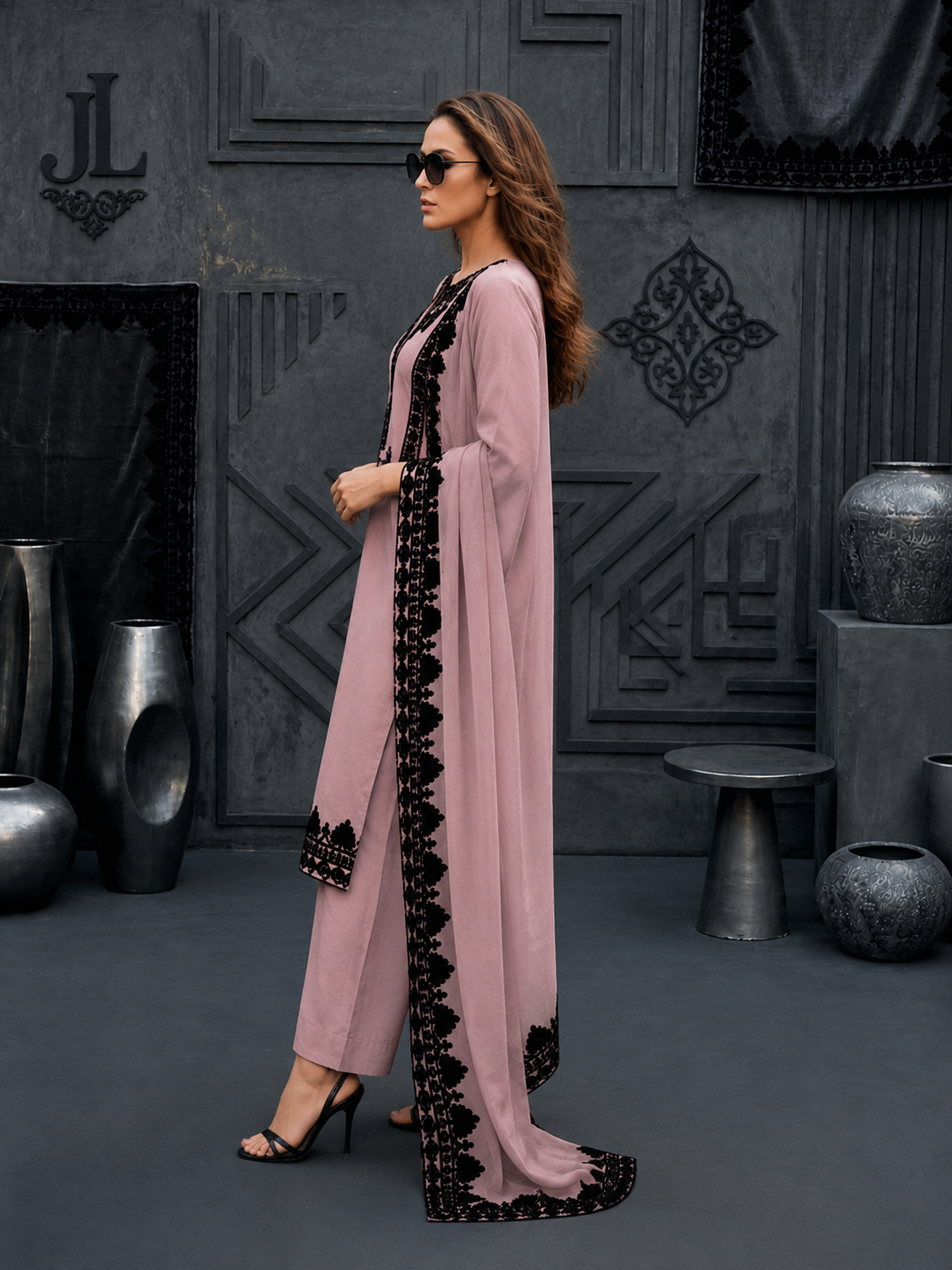 Mal Chanderi Suit Set